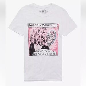 Hot Topic Maybe She's Born With It Girls T-Shirt By Tragic Girls juniors medium